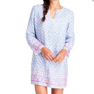 NEW Vineyard Vines Coral Border Tunic Coverup Large Beach Dress